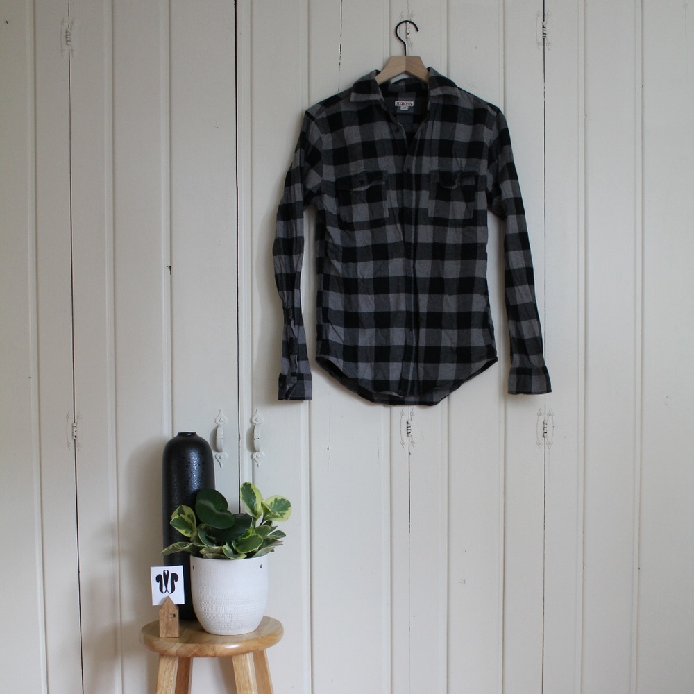 Black and Charcoal Merona Flannel